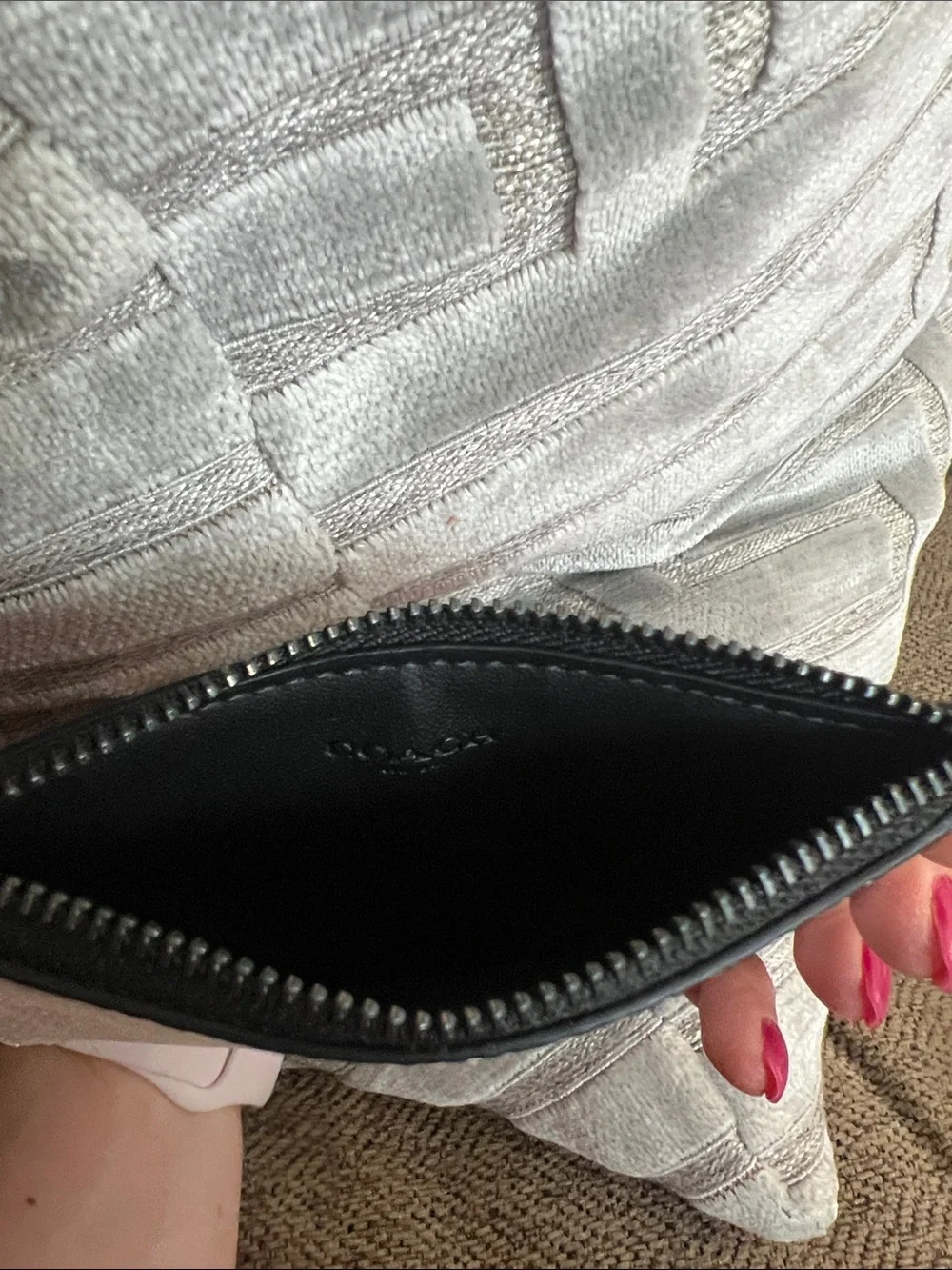 NWT Coach Zip Card Case in Signature Canvas